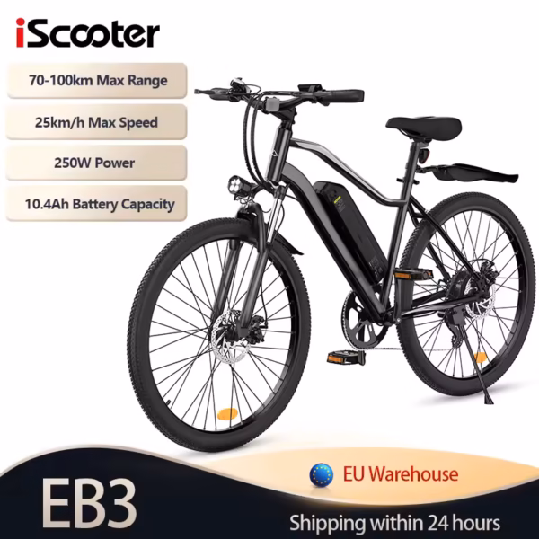 Toofly G73 48V 15AH E-bikeAdult Electric Bicycle, 500W motor city ebike 26-inch Fat Tire E-Mountain bike