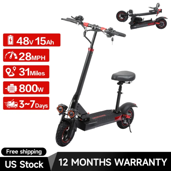 FREEBOY J01 Adult Foldable 800W 48V Battery Electric Skateboard 10 Inch Tire Electric Scooter