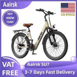 Aairsk SU7 Adult E-bike 36V 15Ah Battery Electric Bike 400W Motor Ebike 24 Inch Tire Women's Electric bicycle
