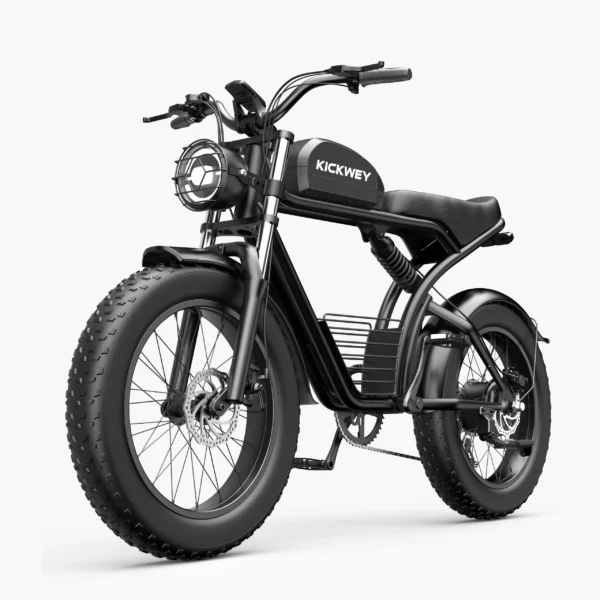 Kickwey K7 Adult Off-Road Ebike 1500W 7-Speed Electric Mountain Bicycle 48V 23Ah 20"X4" Fat Tire Electric Dirt Bike